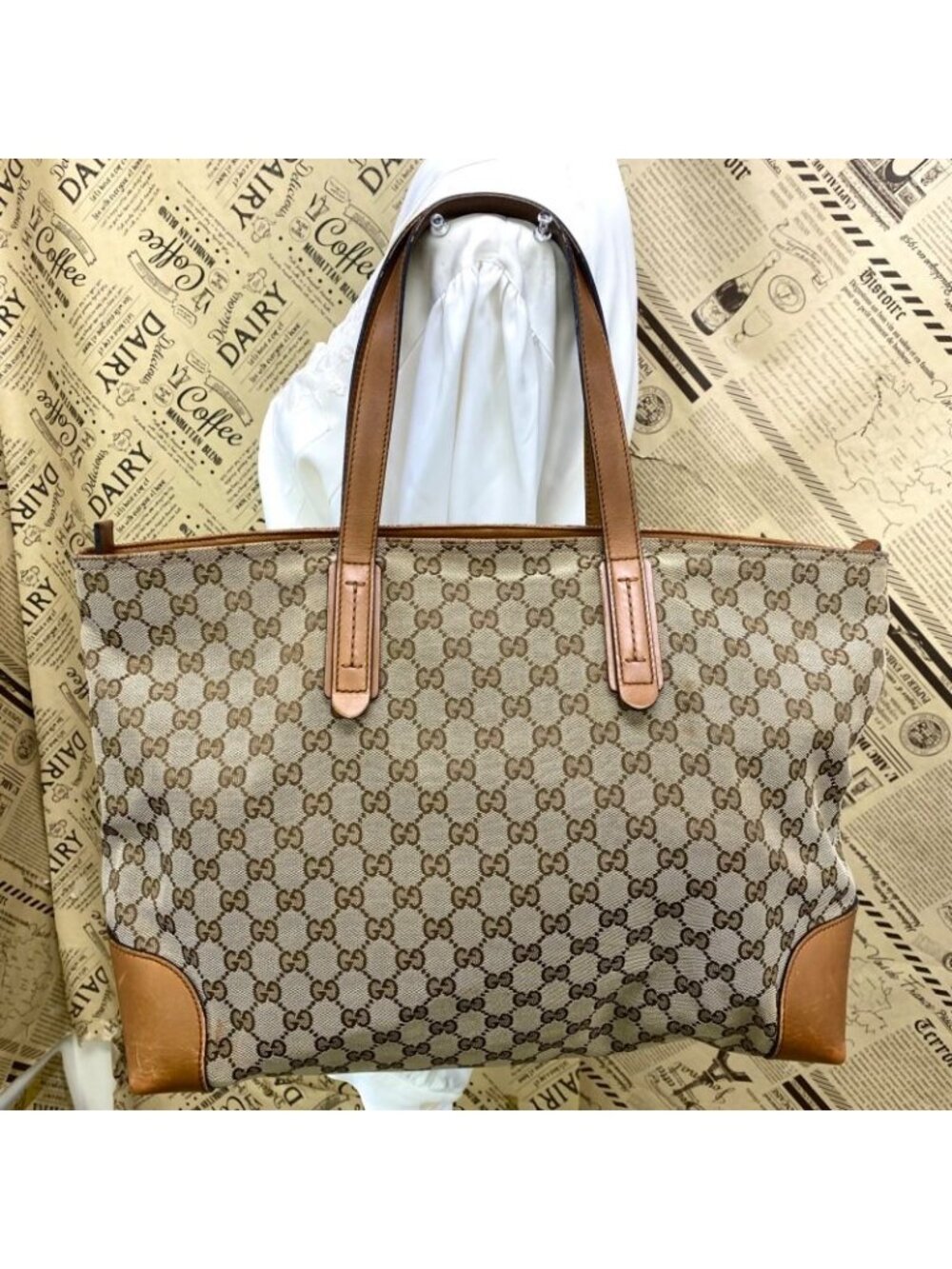 ★SOLD★ Gucci Tote GG Canvas Sherry A4 Business Travel - Picture 2 of 16